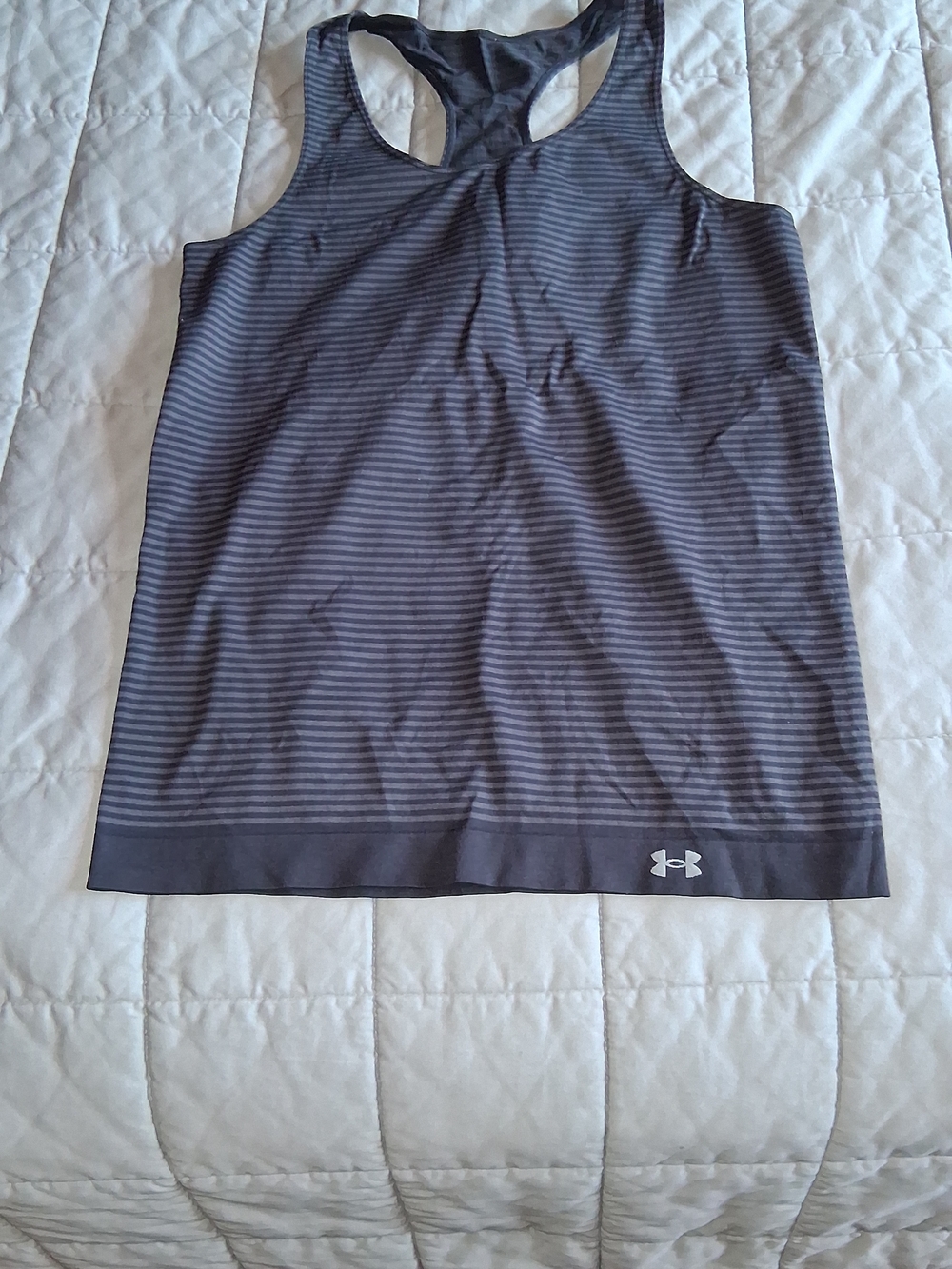 Under Armour Grey Striped Racerback Tank